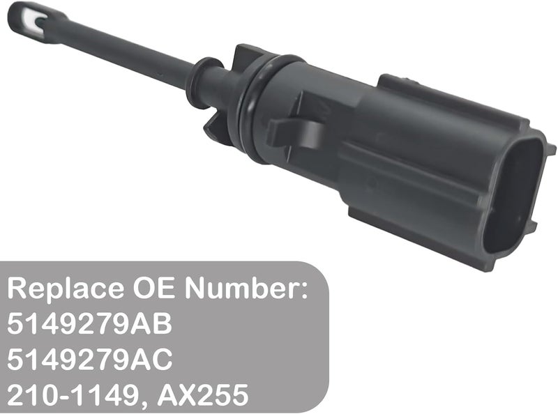 Formiden 5149279AC 5149279AB Intake Air Temperature Sensor with Connector Pigtail Harness - Compatible with Dodge Charger/Challenger 2011-2020, Jeep Cherokee 2014-2020, RAM 1500/2500/3500 2013-2020 - Image 4